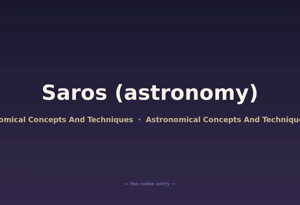 Saros (astronomy)