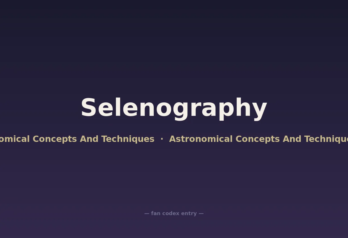 Selenography