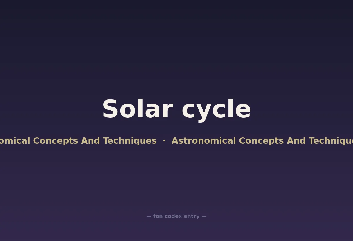 Solar cycle
