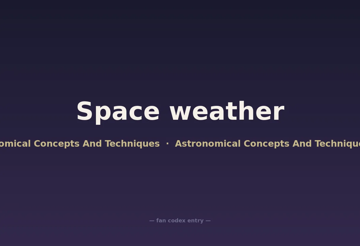 Space weather