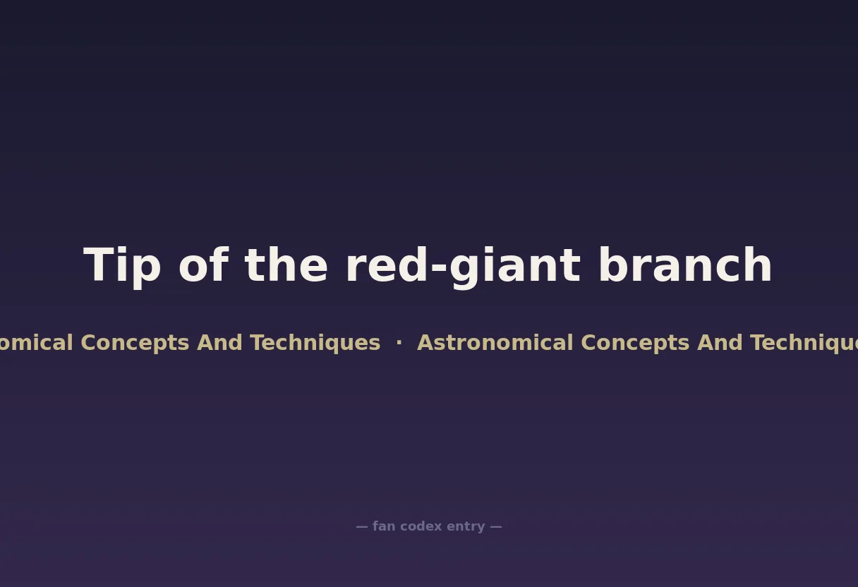 Tip of the red-giant branch